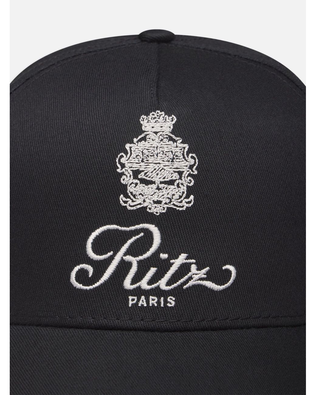 FRAME Black Ritz Cotton Trucker Hat