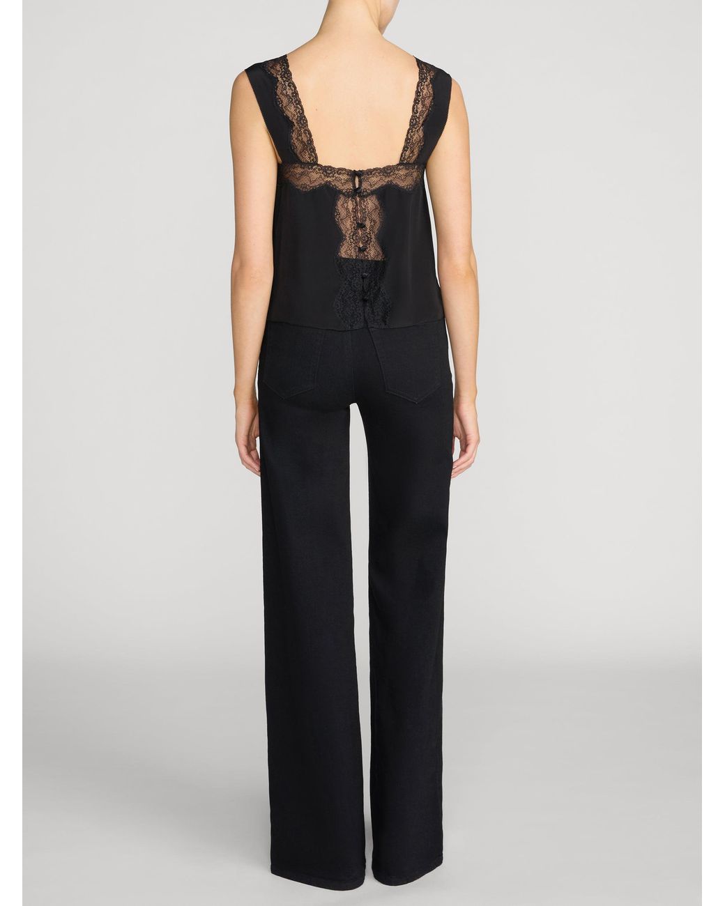 FRAME Black The Chandelier Cami