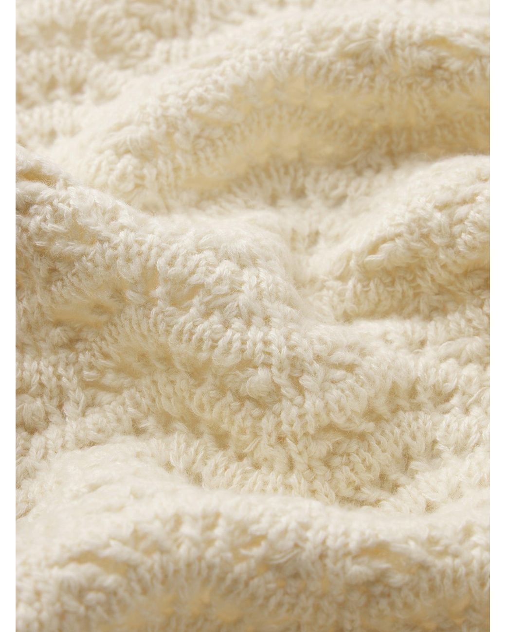 FRAME White The Chevron Knit Cardi