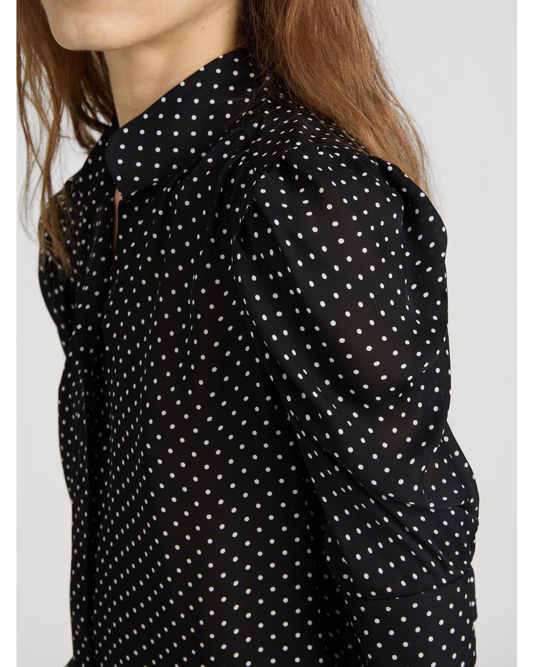 FRAME Black The Gillian Top