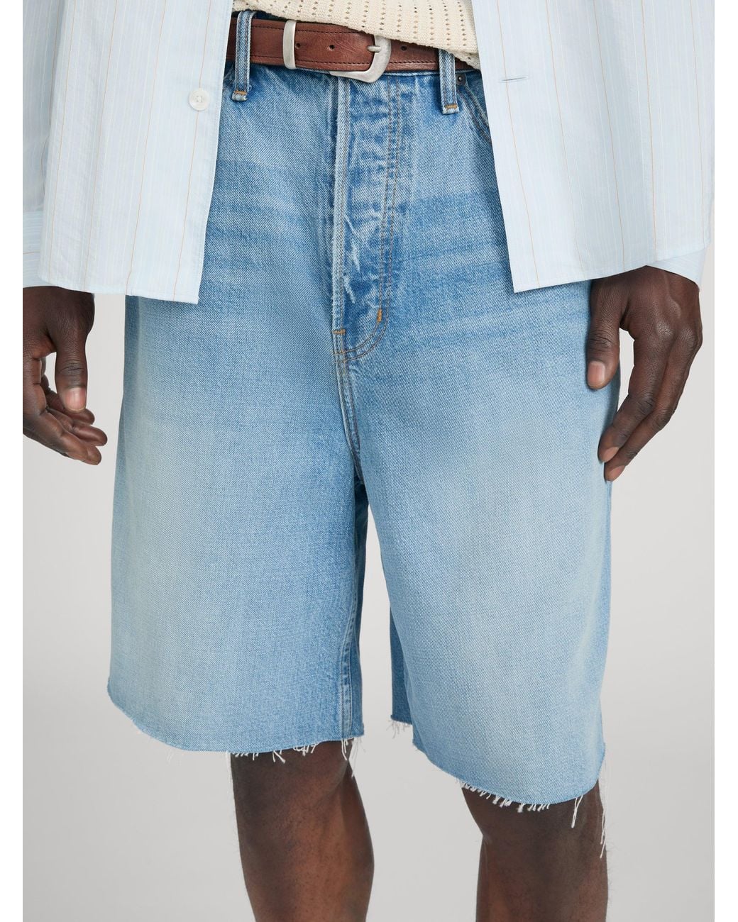 FRAME Blue Baggy Shorts for men