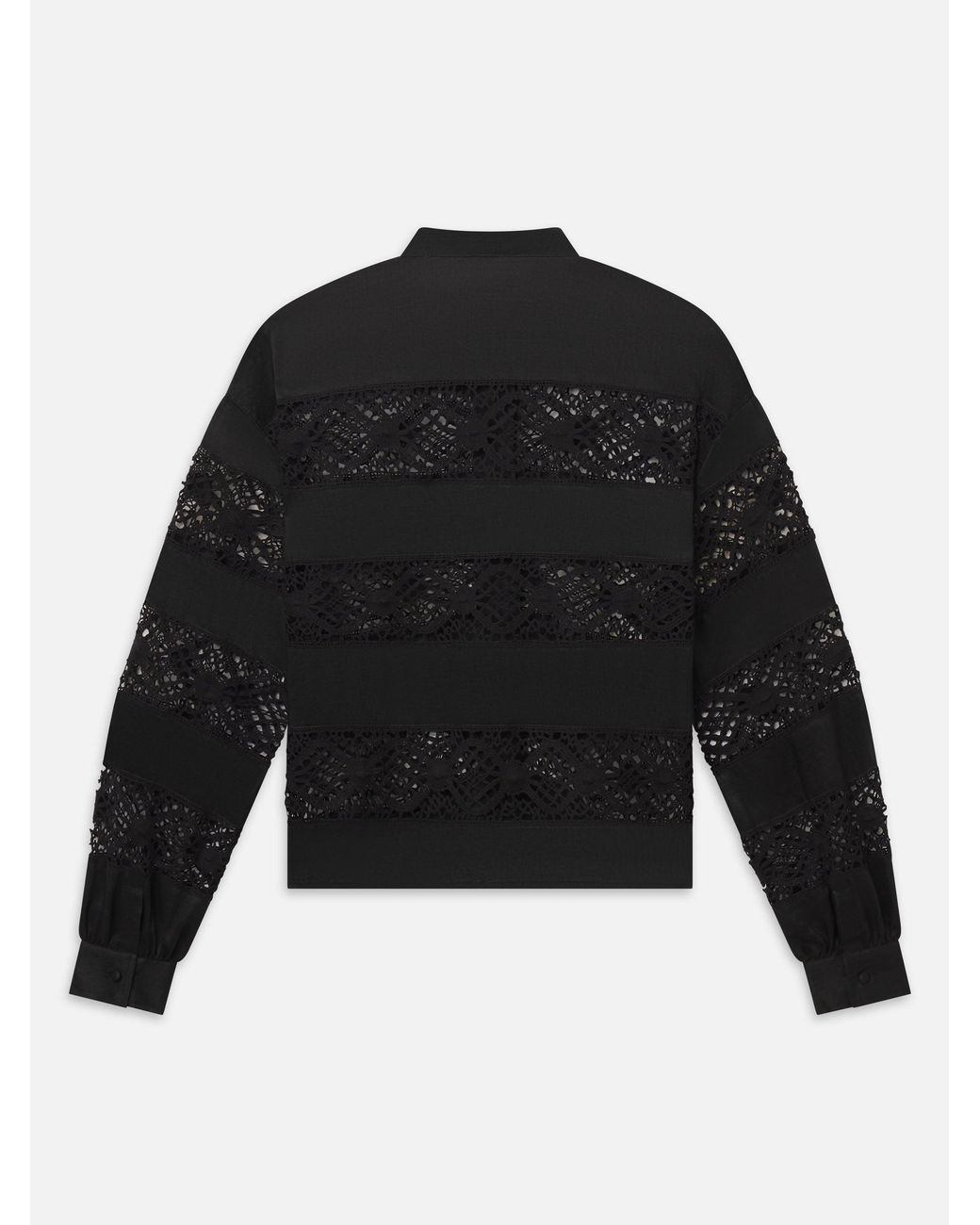 FRAME Black The Statement Heirloom Shirt