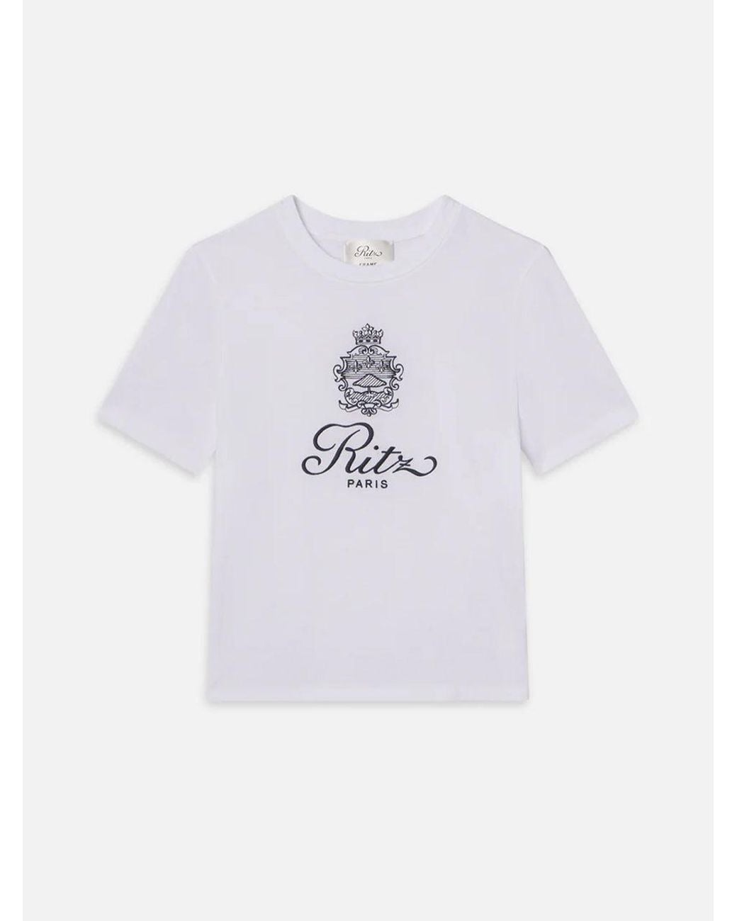 FRAME Blue Ritz Solid Baby Tee