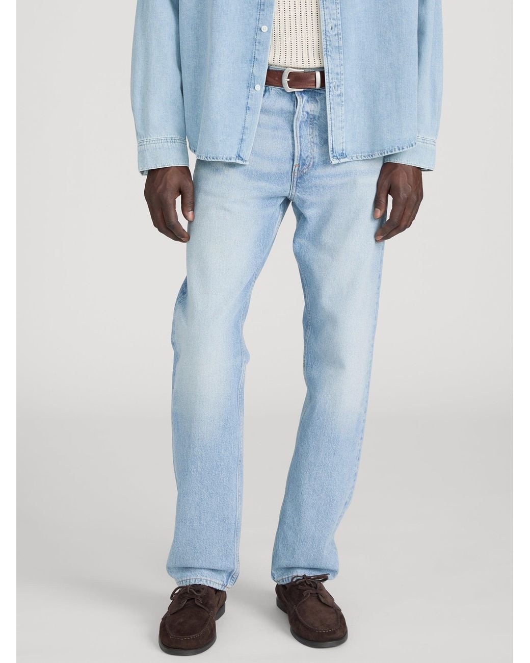 FRAME Blue The Straight Jean for men