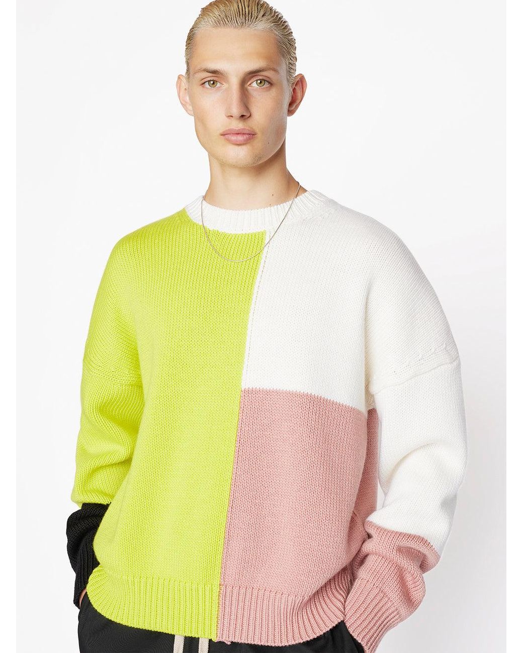 FRAME Color Block Sweater for Men | Lyst UK