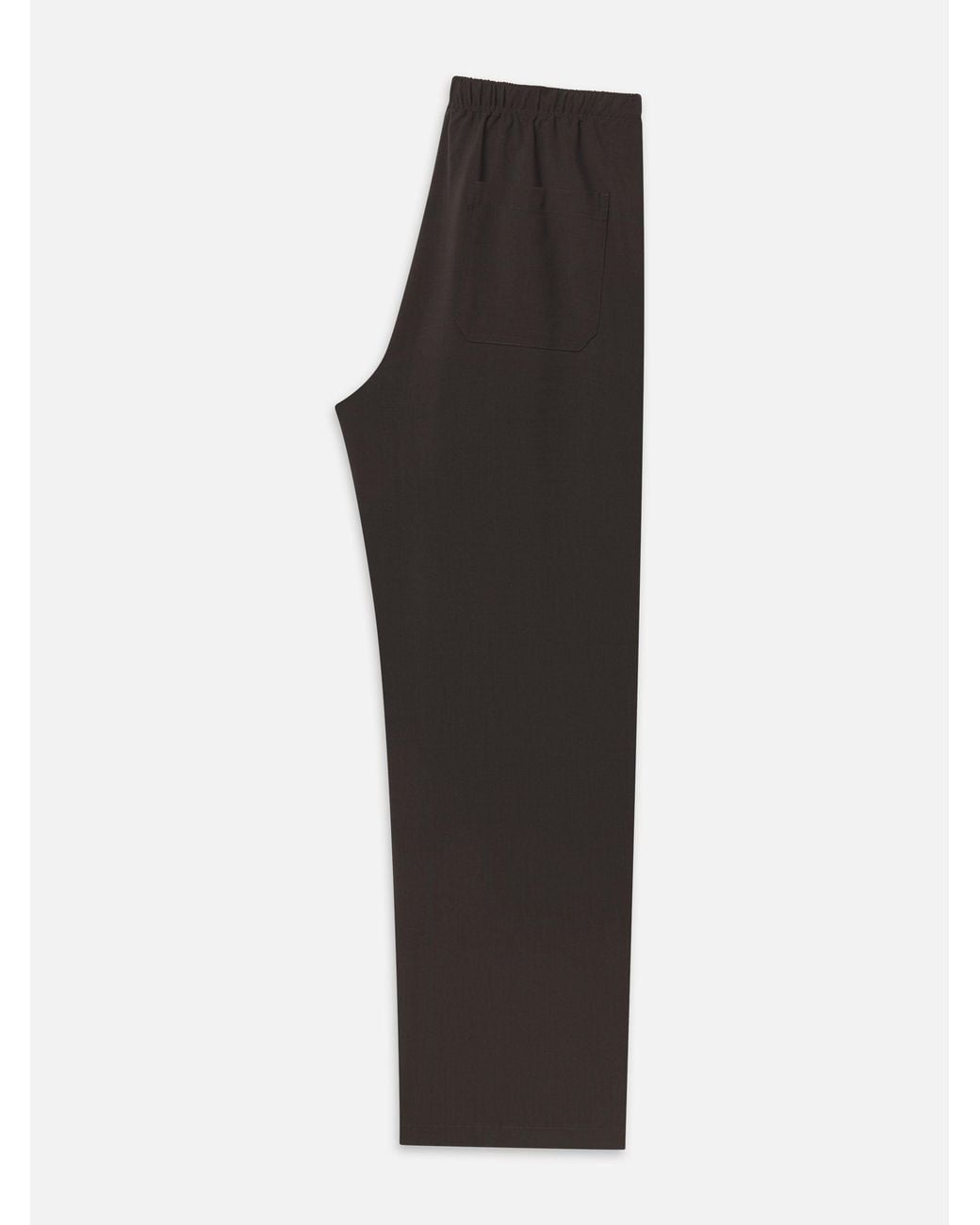 FRAME Black Wool Easy Trousers for men