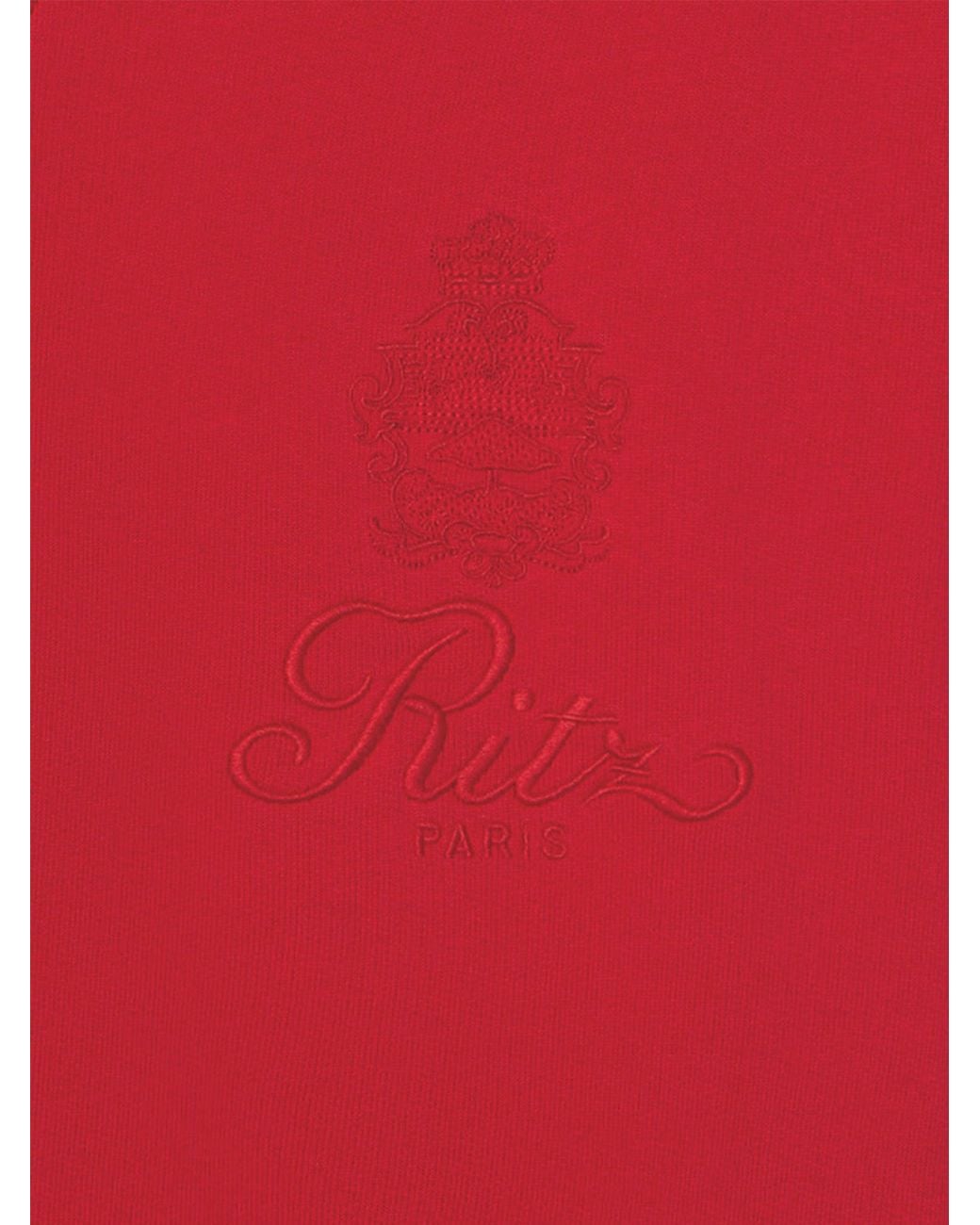 FRAME Red Ritz Tonal Logo Crewneck