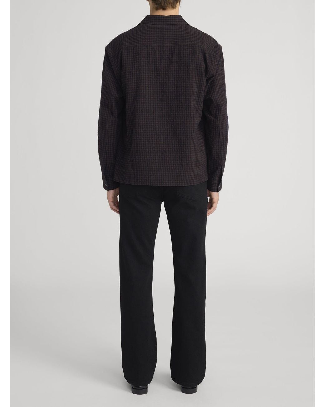 FRAME Black Checkered Shirt for men