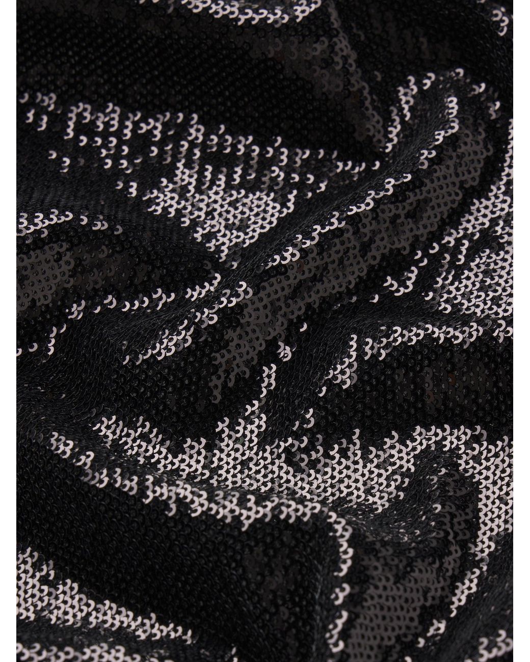 FRAME Black The Micro Sequin Top