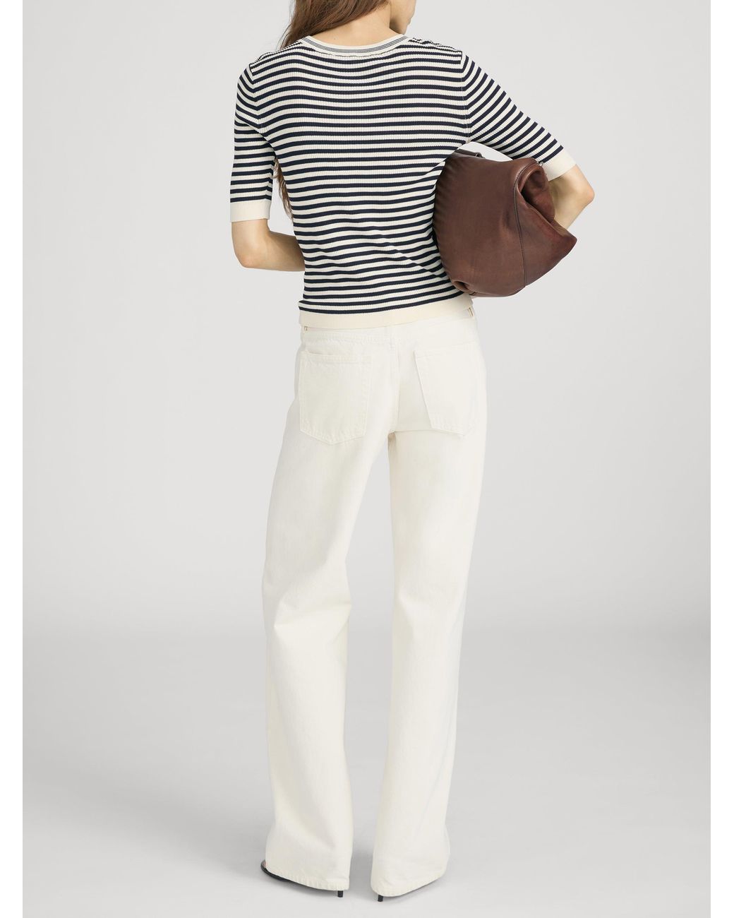FRAME White The Cruise Sweater