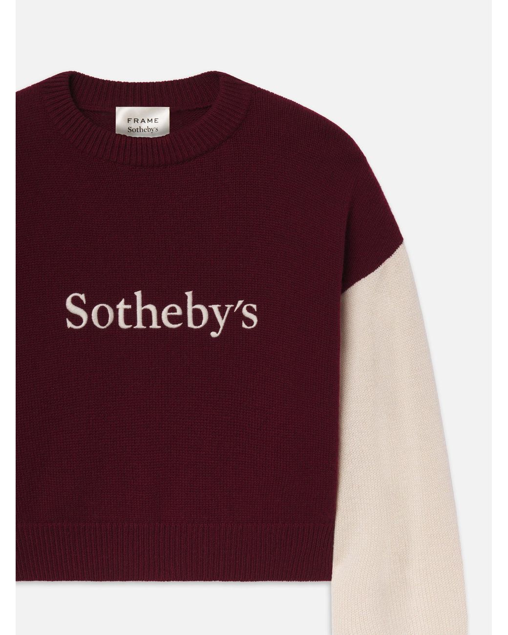 FRAME Red Sotheby's Cashmere Sweater