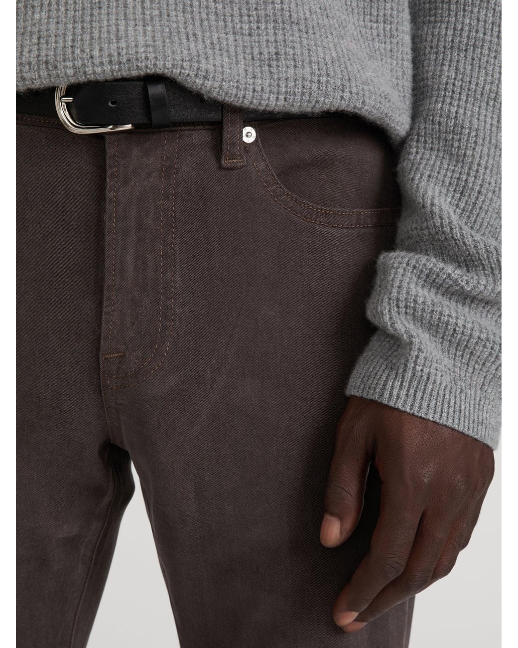 FRAME Gray L'homme Slim Brushed Twill for men