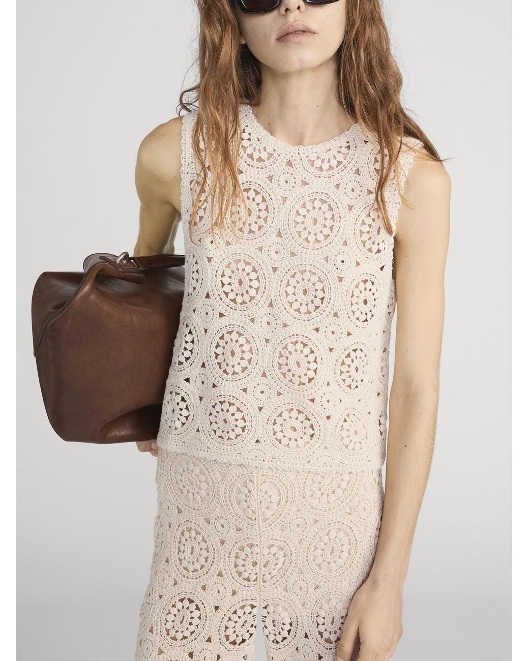FRAME Natural The Crochet Tank