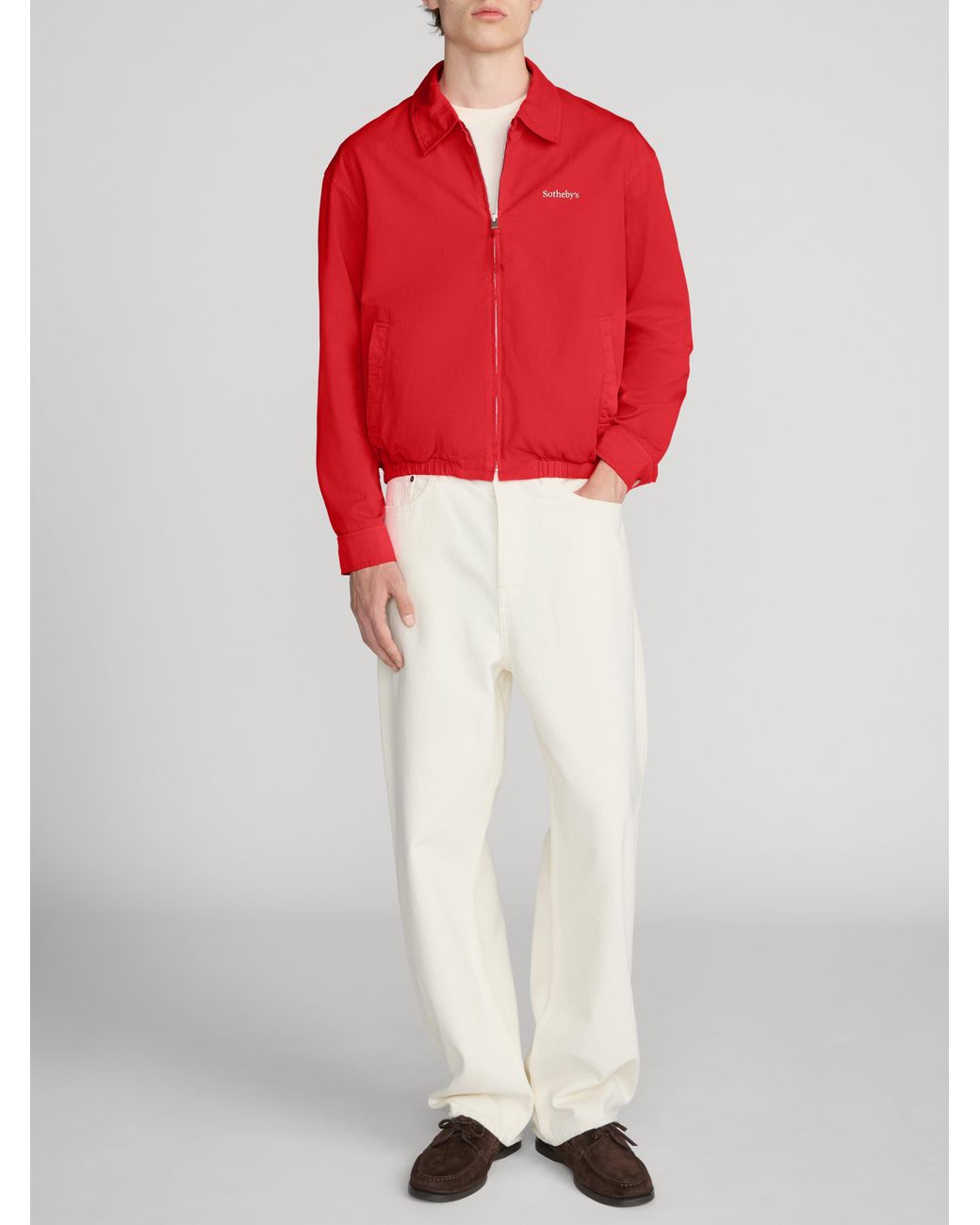 FRAME Red Sotheby's Cotton Jacket for men