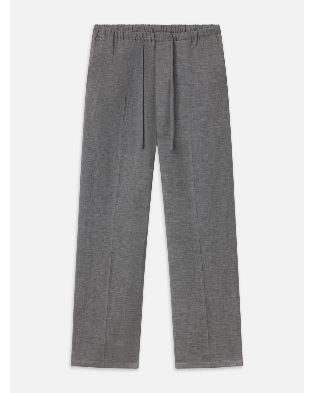FRAME Gray Easy Wide Leg Trousers for men