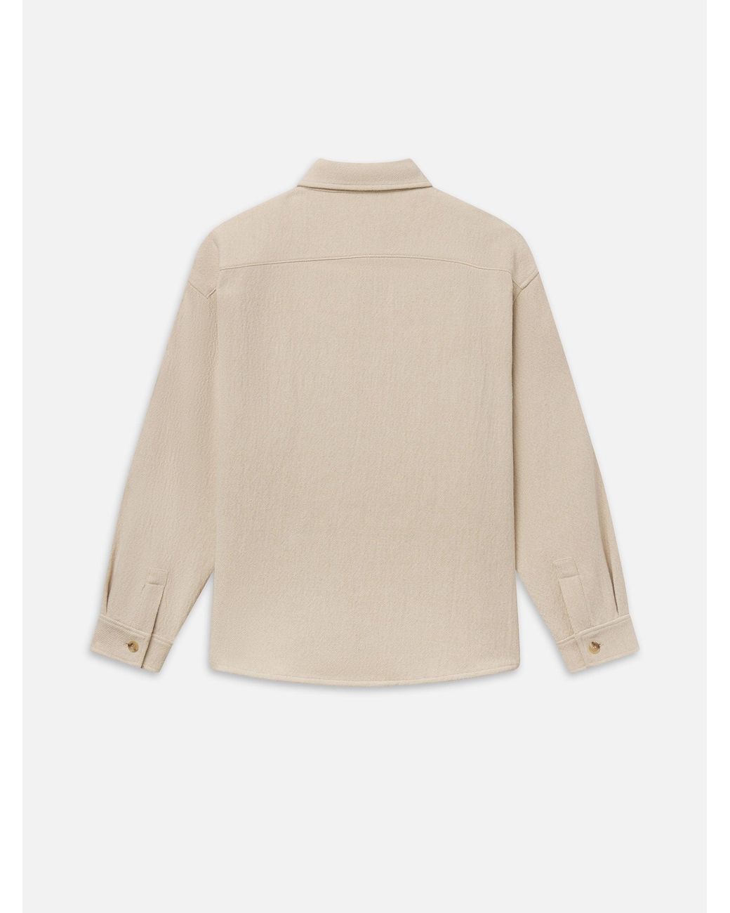 FRAME Natural Textured Overshirt for men
