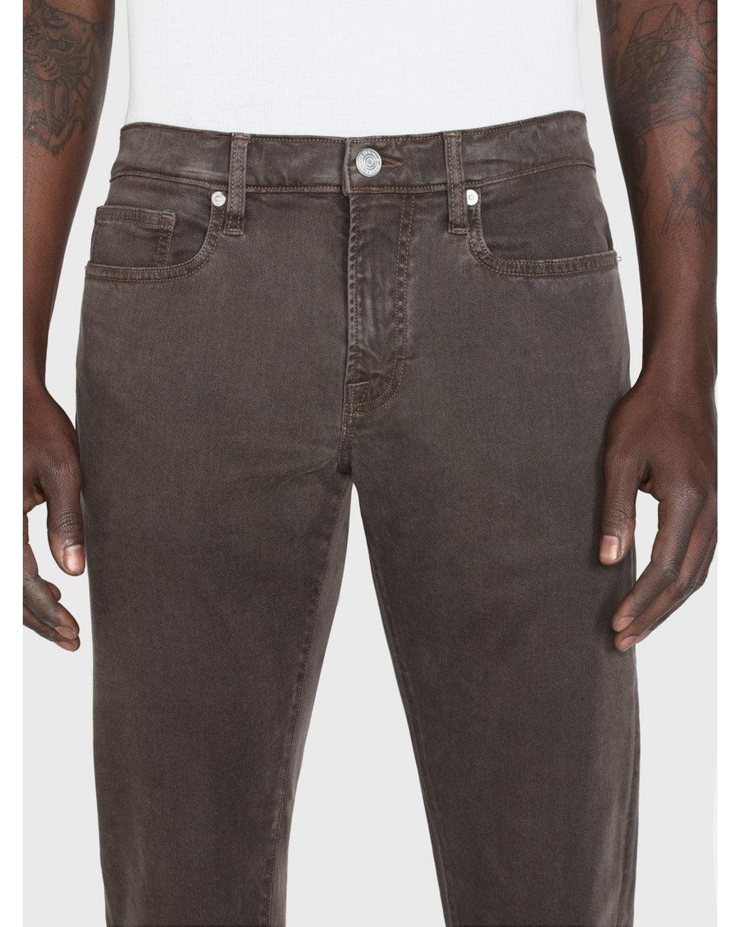 FRAME Gray L'homme Slim Brushed Twill for men
