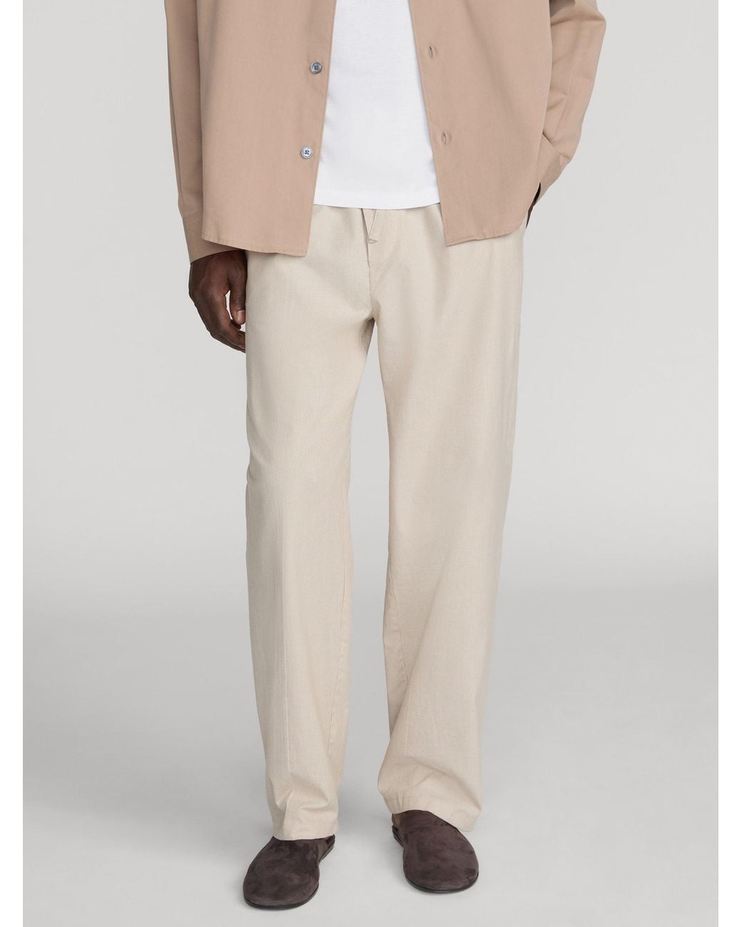 FRAME Natural Cotton Easy Trousers for men