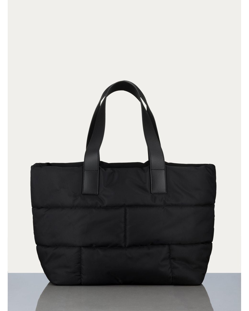 FRAME Black Nylon Quilted Plaque Tote for men