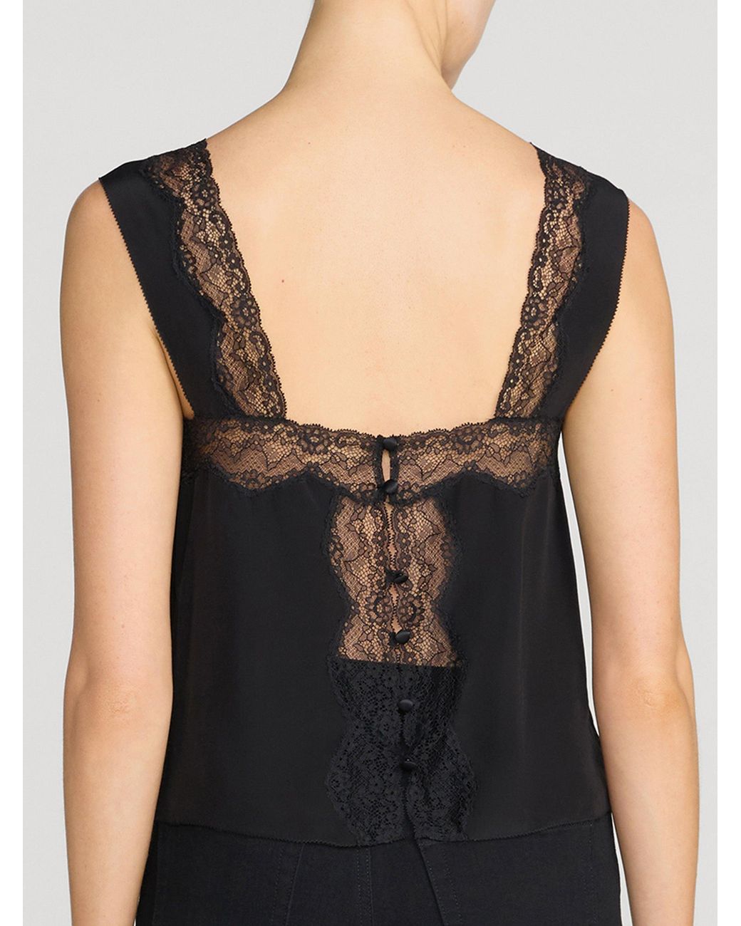 FRAME Black The Chandelier Cami