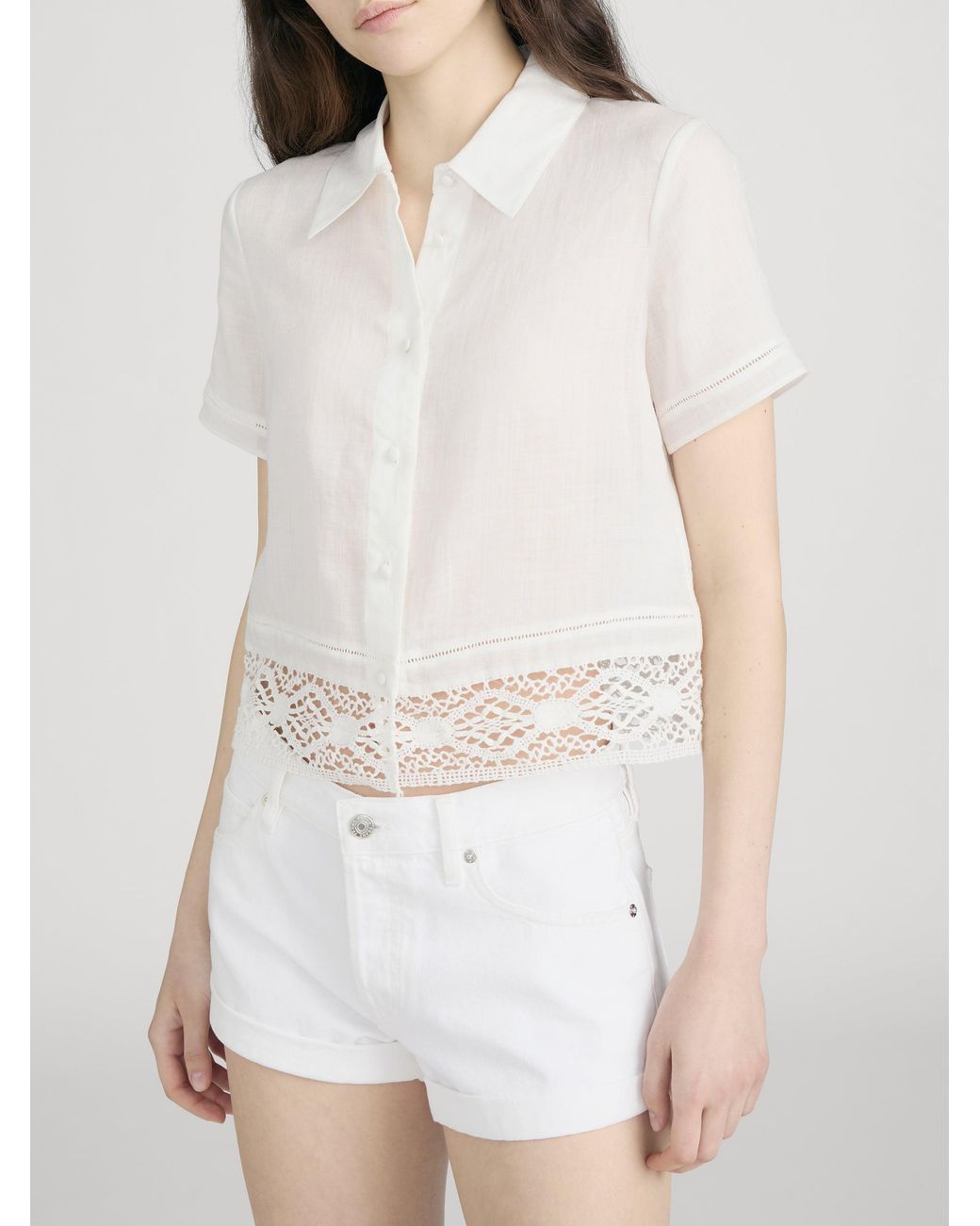 FRAME White The Heirloom Shirt