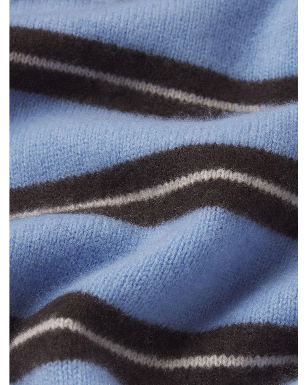 FRAME Blue The Ritz Brushed Cashmere Rugby Sweater for men