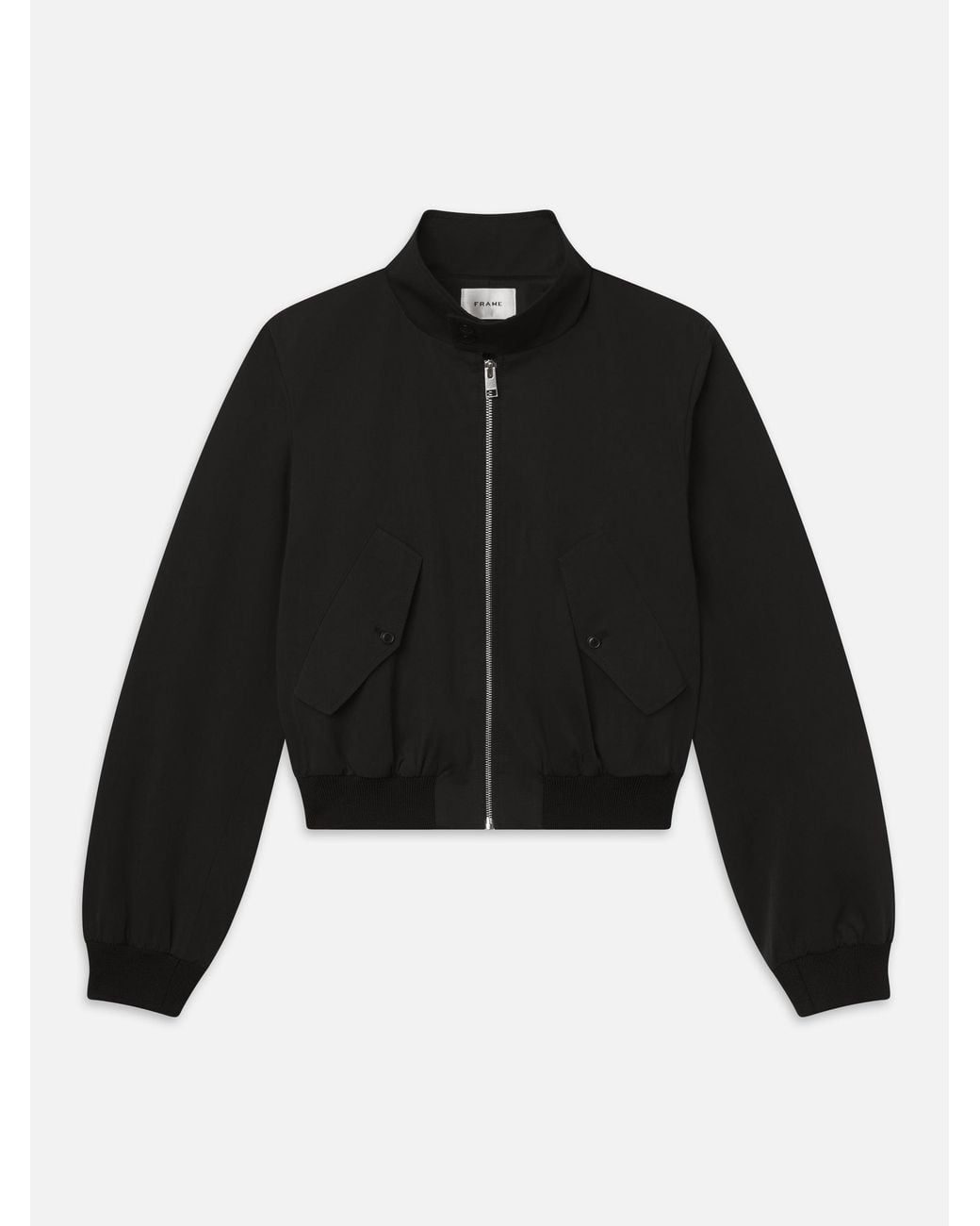FRAME Black The Harrington Jacket