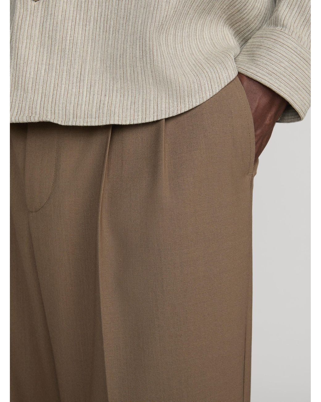 FRAME Brown Baggy Trousers for men