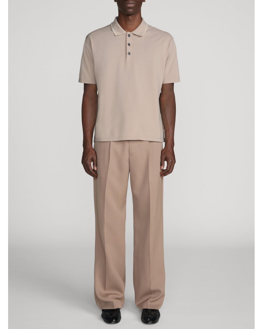 FRAME Natural Light Pique Polo for men