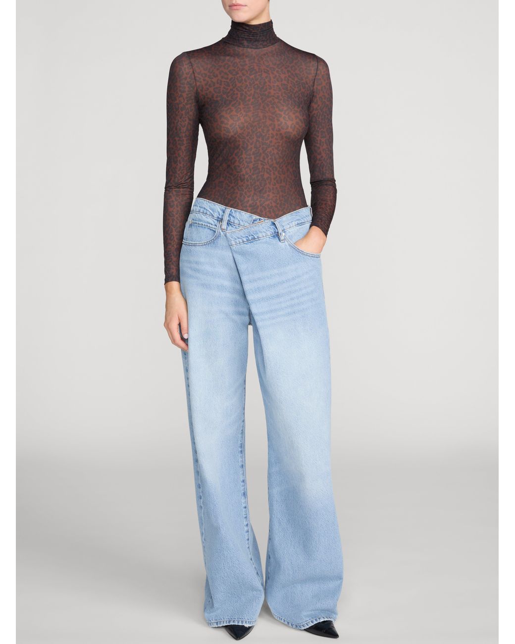 FRAME Black The Hosiery Top