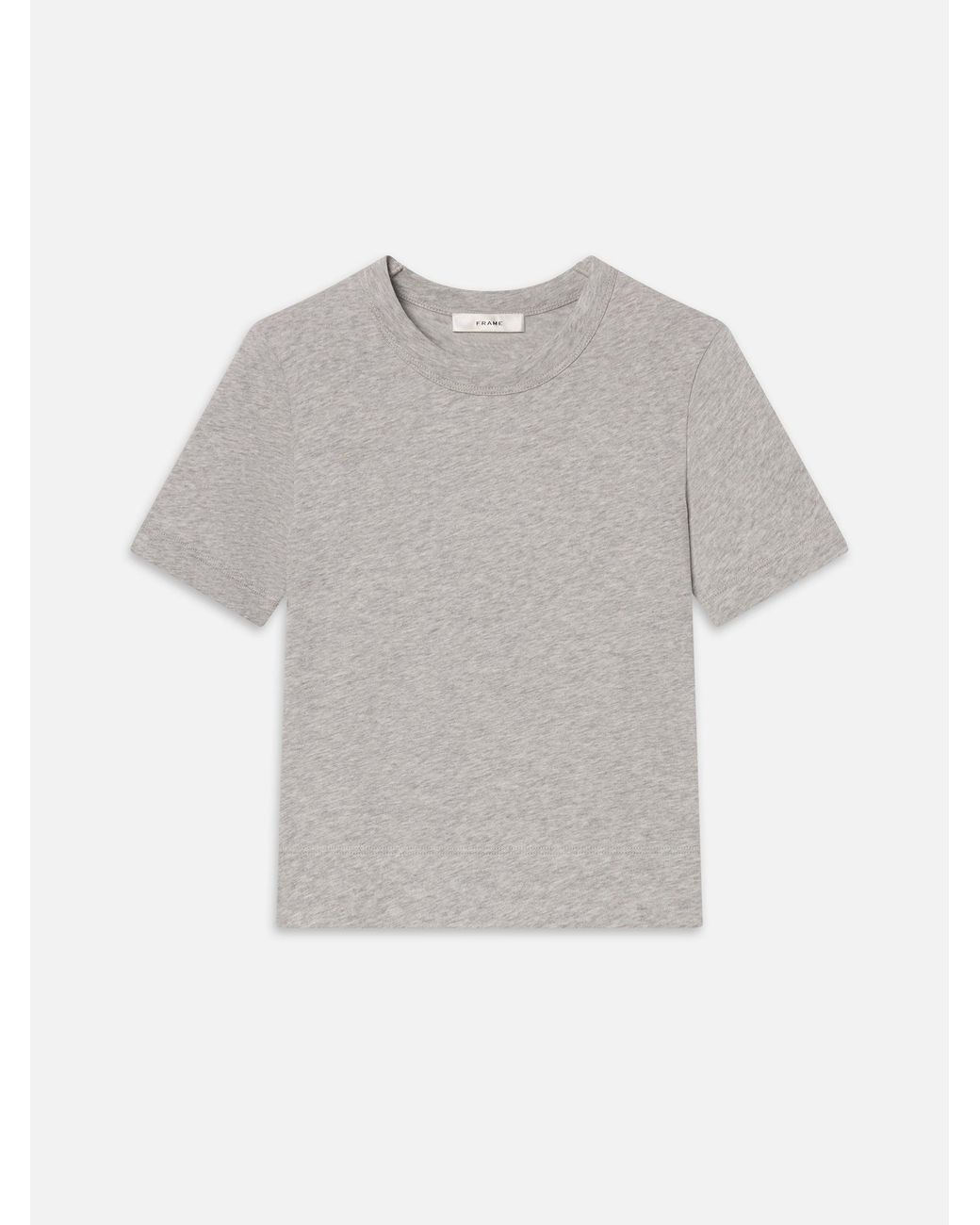 FRAME Gray The Heather Boxy Tee