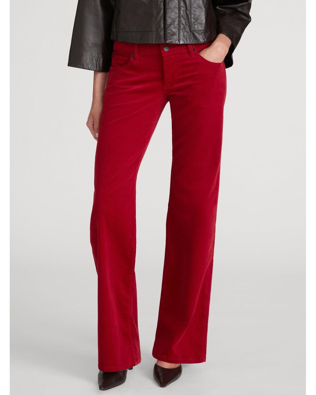 FRAME Red The Corduroy Gray
