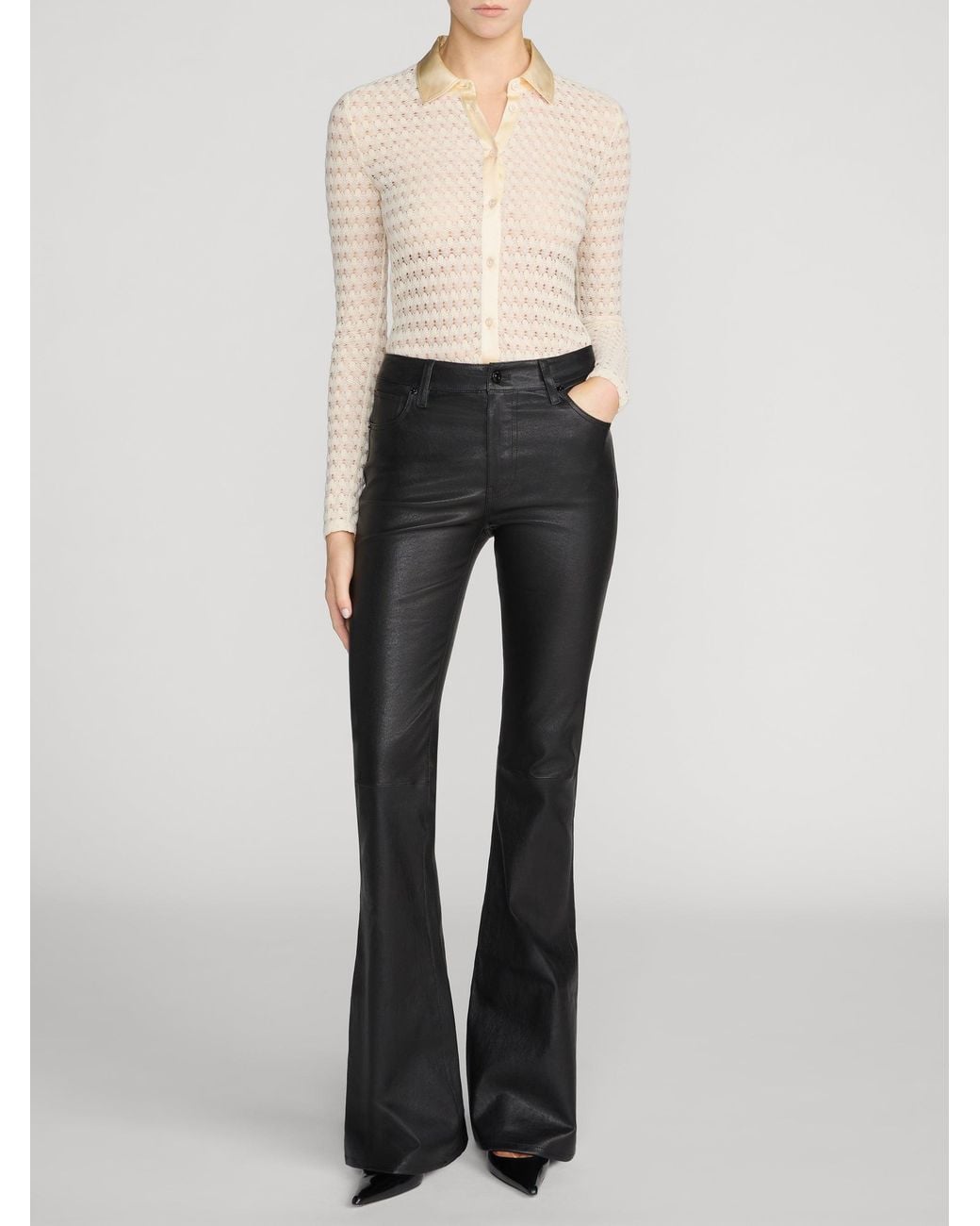 FRAME White The Bubble Stitch Shirt