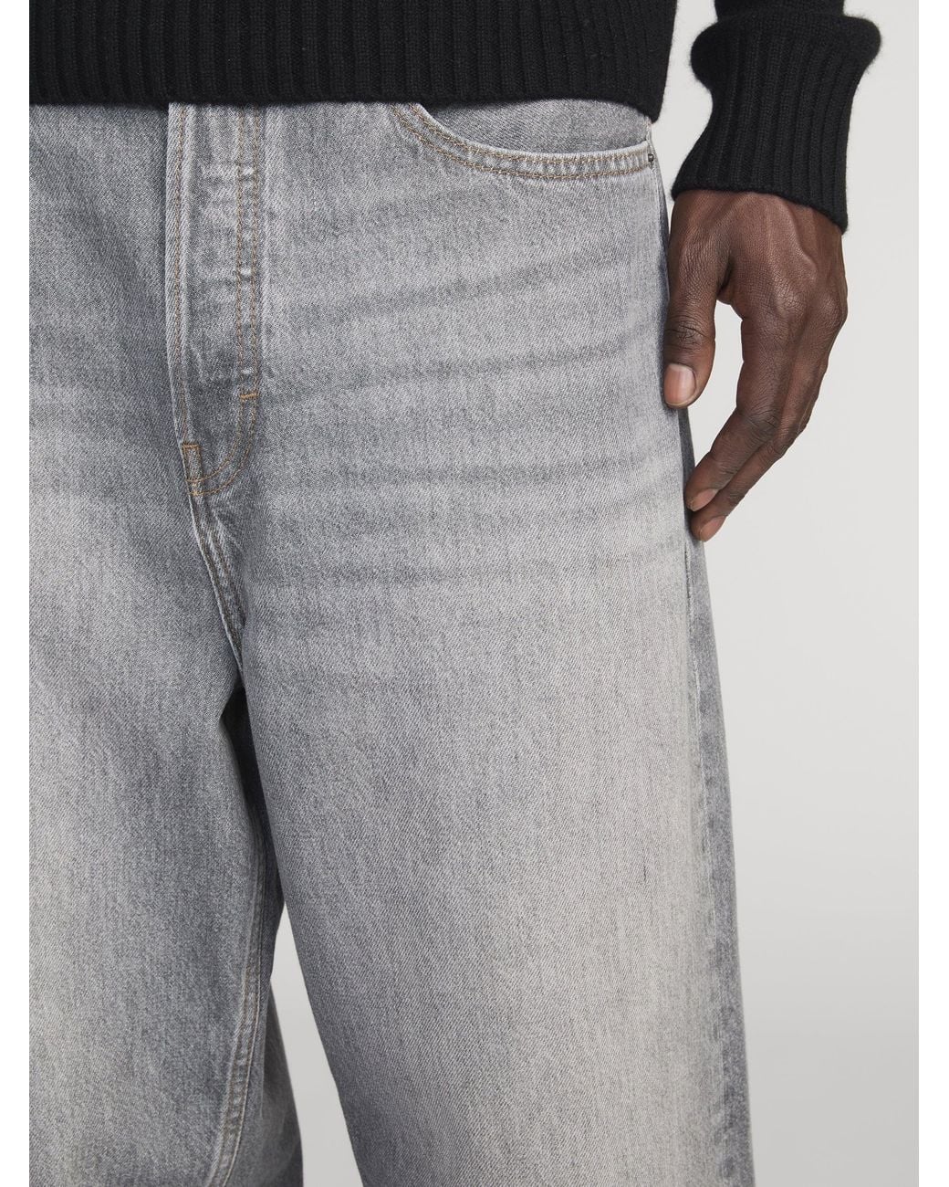 FRAME Gray Baggy Jean for men