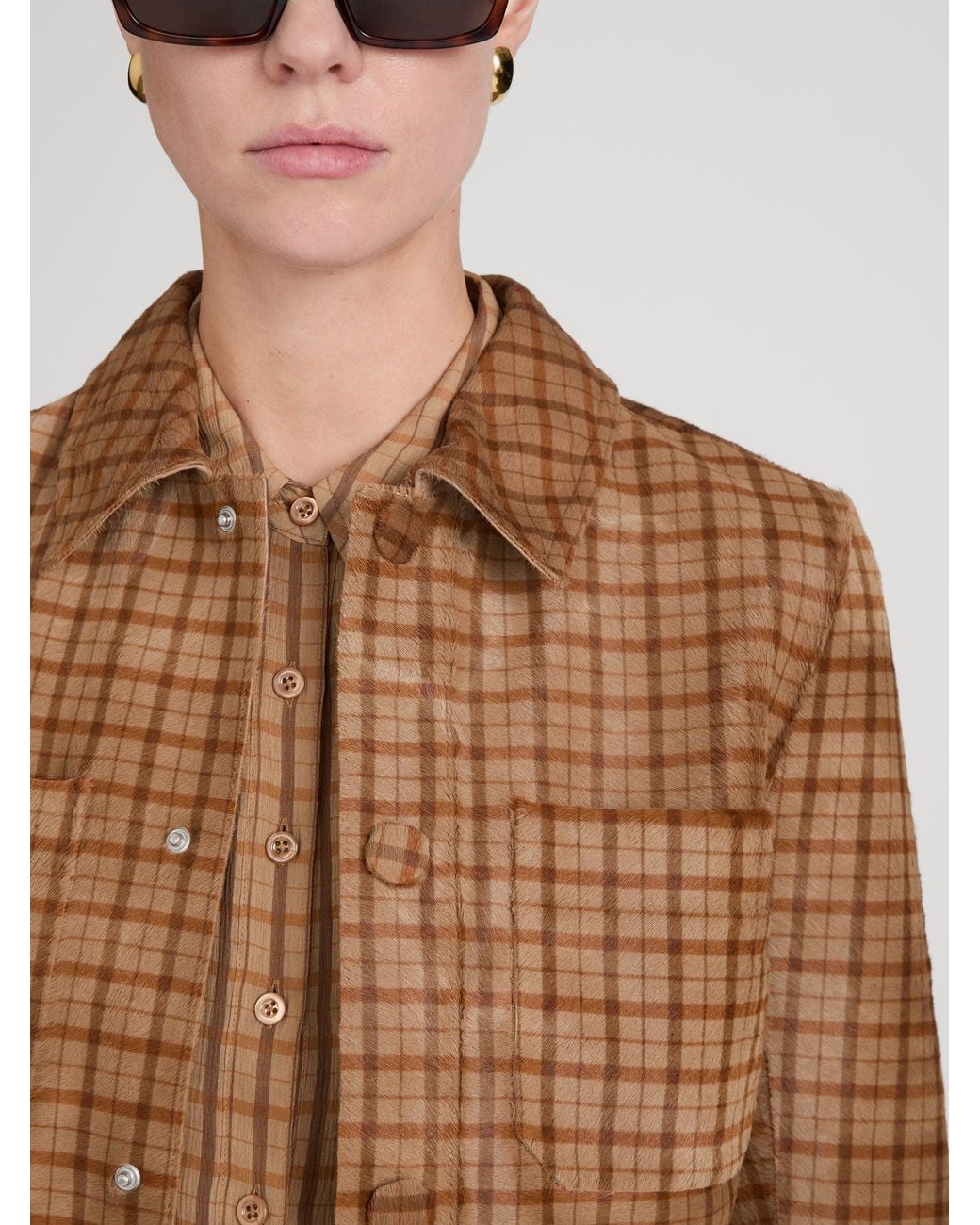 Mlp Frames FRAME The Small Pony Hair Jacket in Natural | Lyst