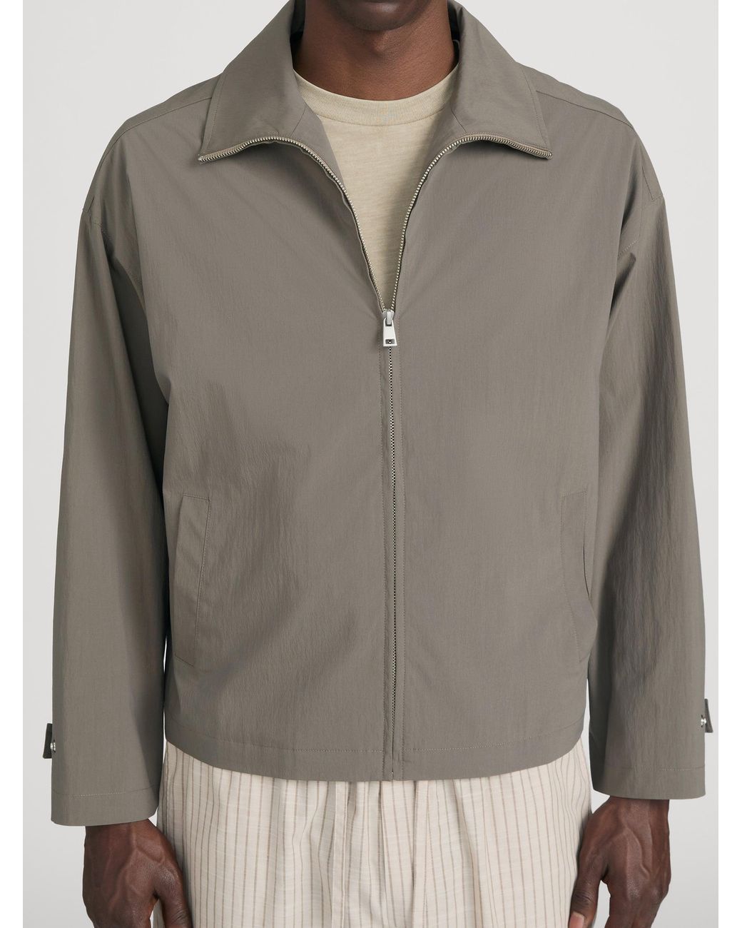 FRAME Gray Nylon Jacket for men