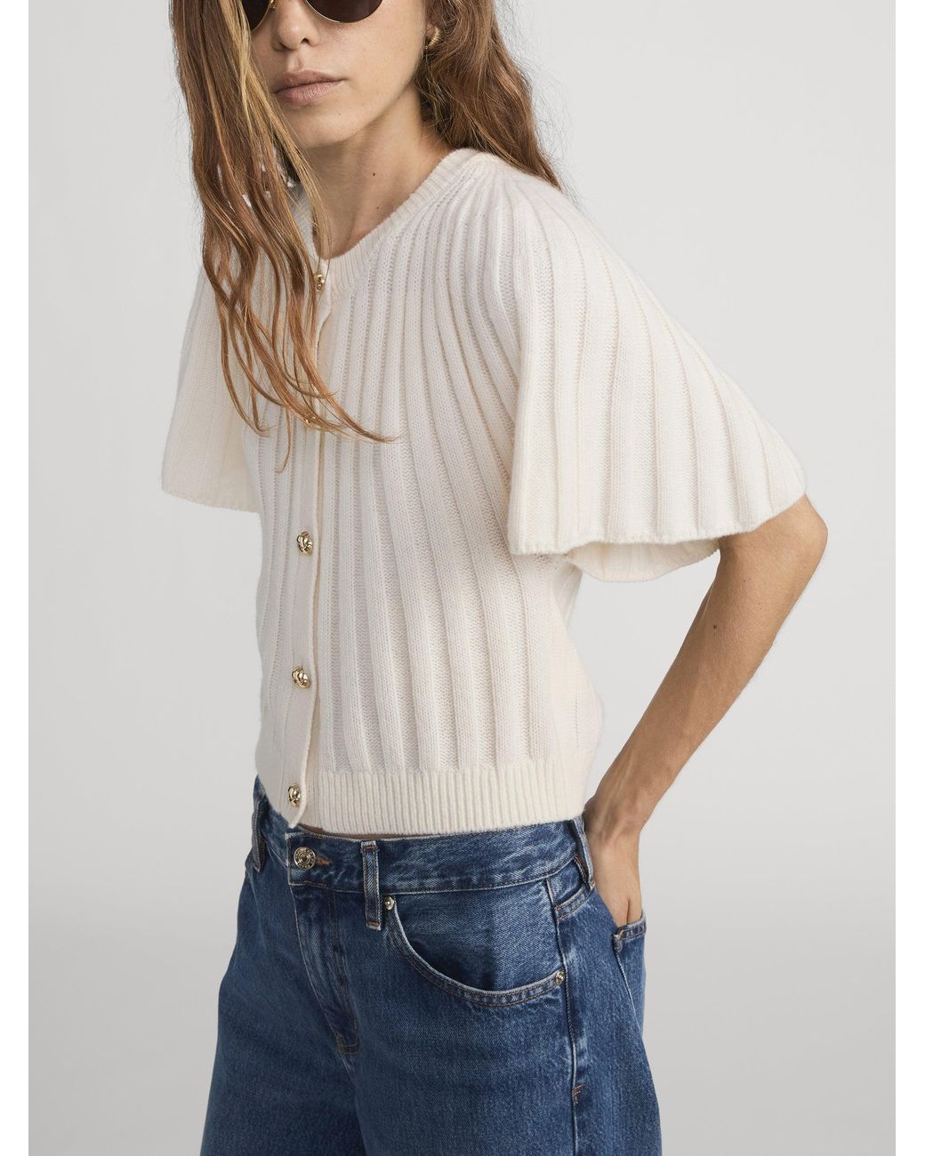FRAME White The Flutter Cardi