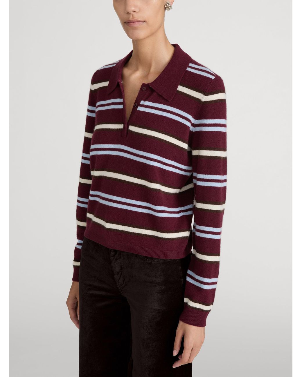 FRAME Red The Cashmere Weekender Polo