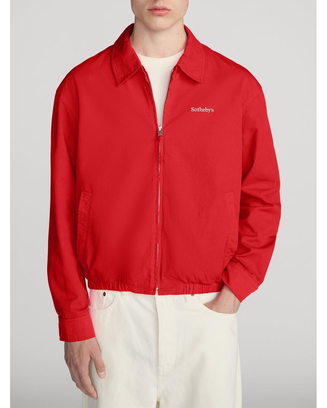 FRAME Red Sotheby's Cotton Jacket for men