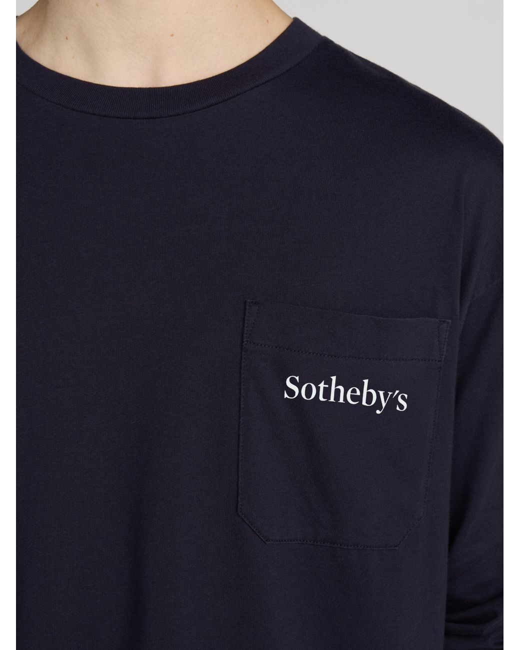 FRAME Blue Sotheby's Long Sleeve Tee for men