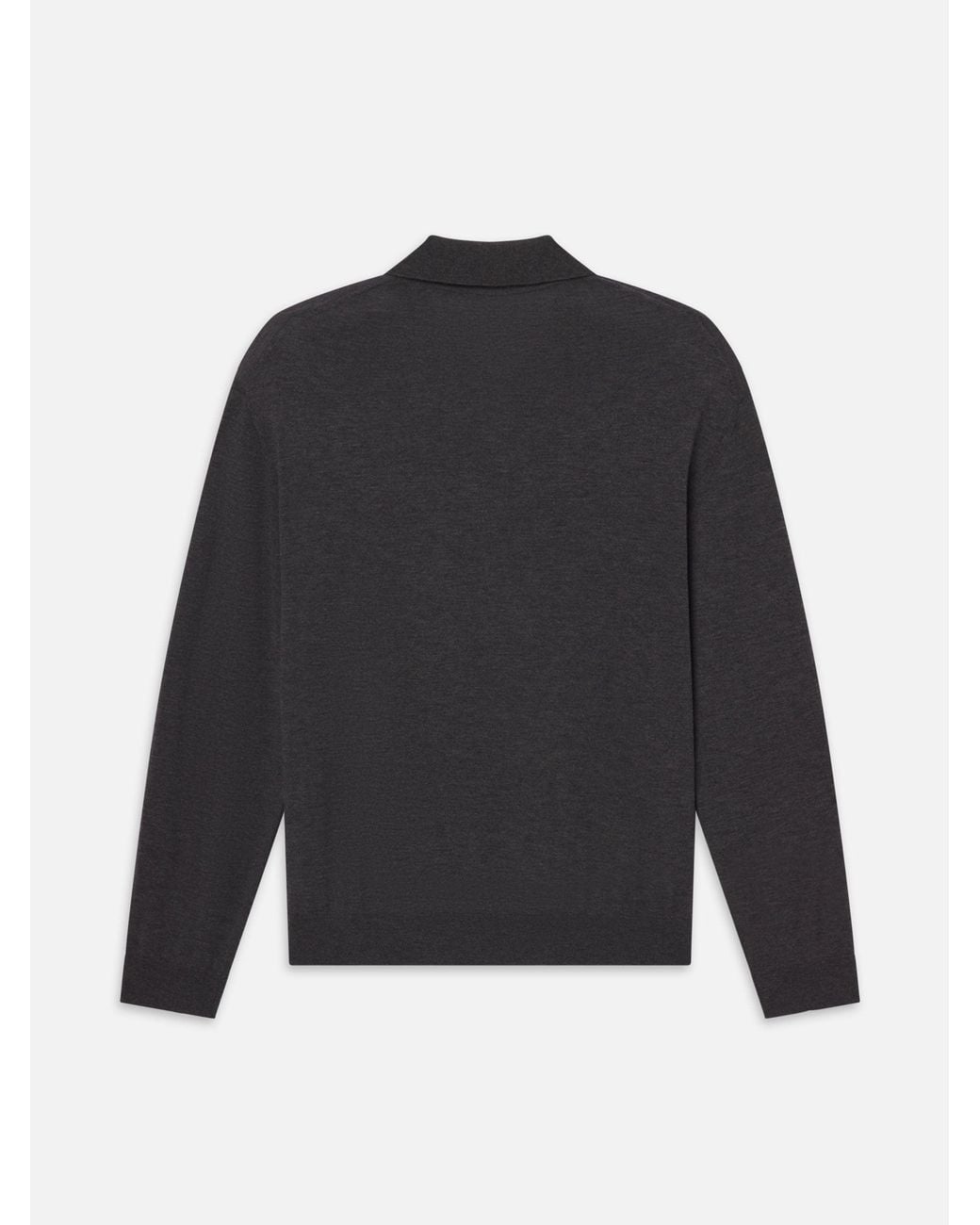 FRAME Blue Superfine Polo Sweater for men