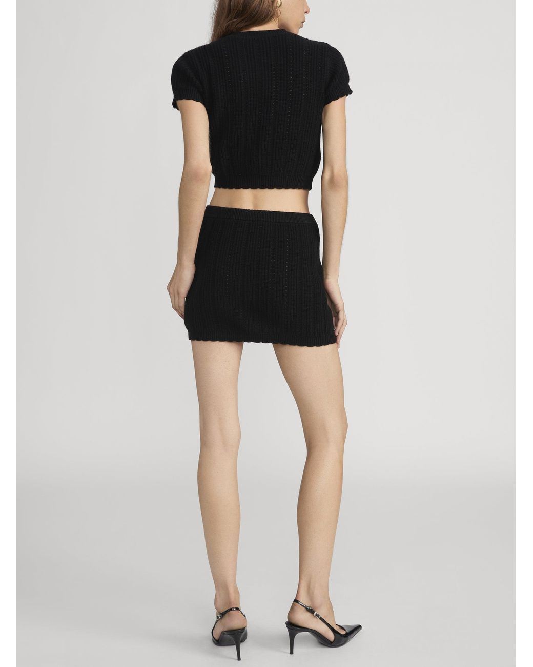 FRAME Black The Getaway Skirt