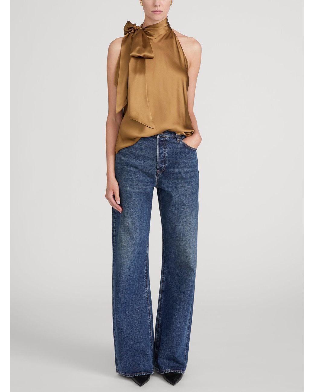 FRAME Natural The Ribbon Top