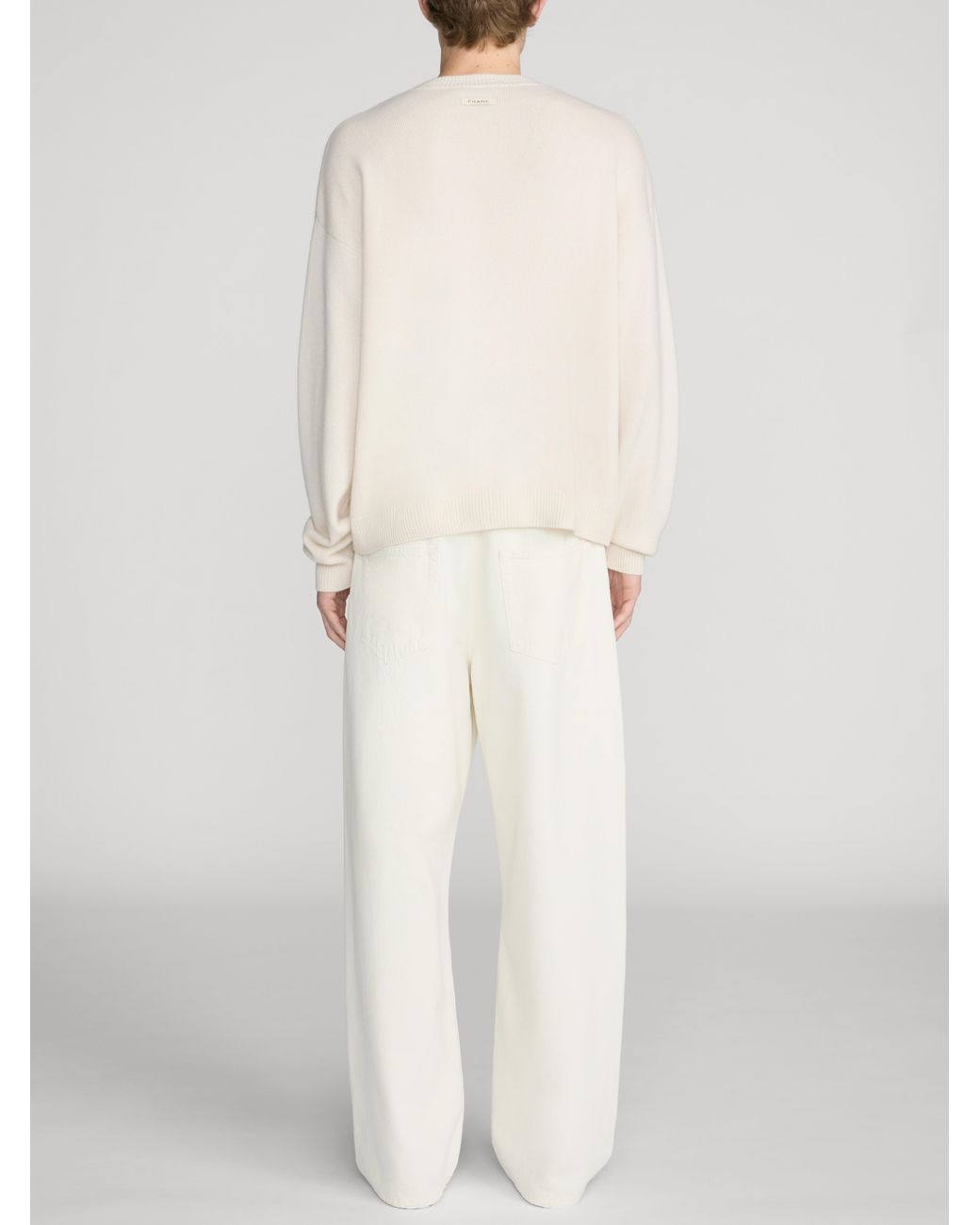 FRAME White Sotheby's Cashmere Sweater for men