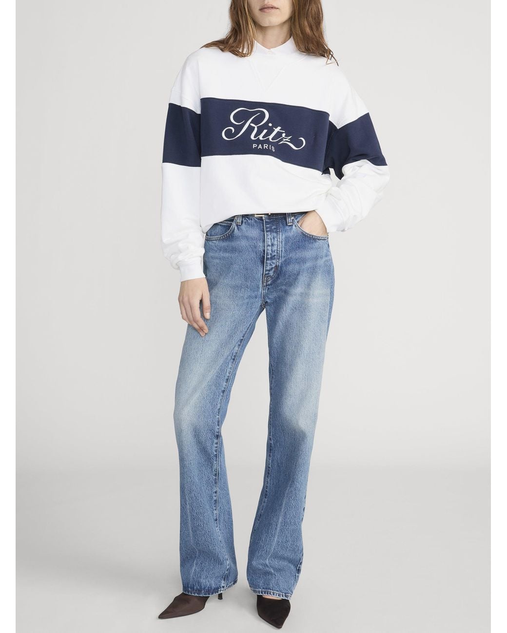 FRAME Blue Ritz Sport Sweatshirt