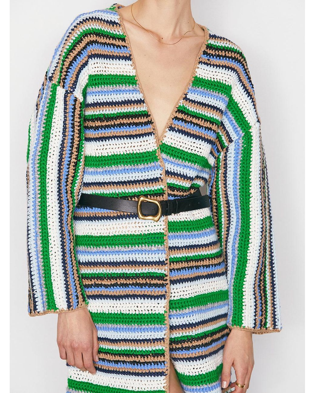 frame crochet sweater