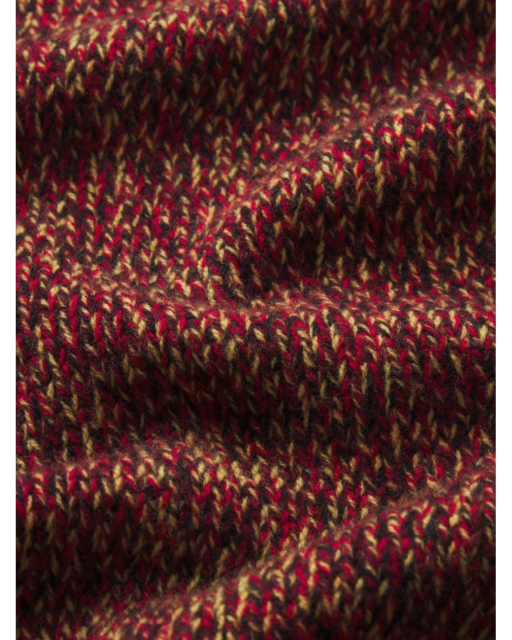 FRAME Red The Marled Zip Sweater