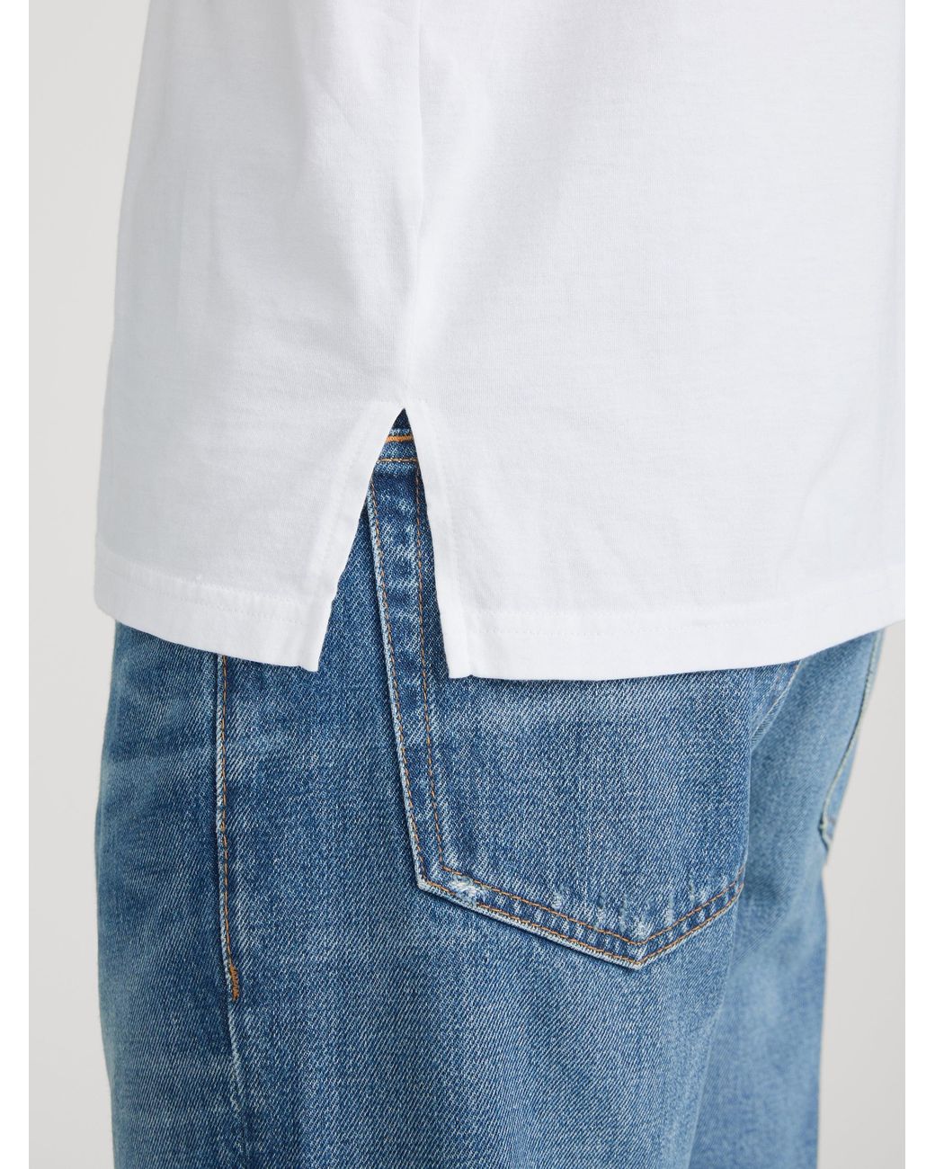FRAME White Relaxed Pocket Tee for men