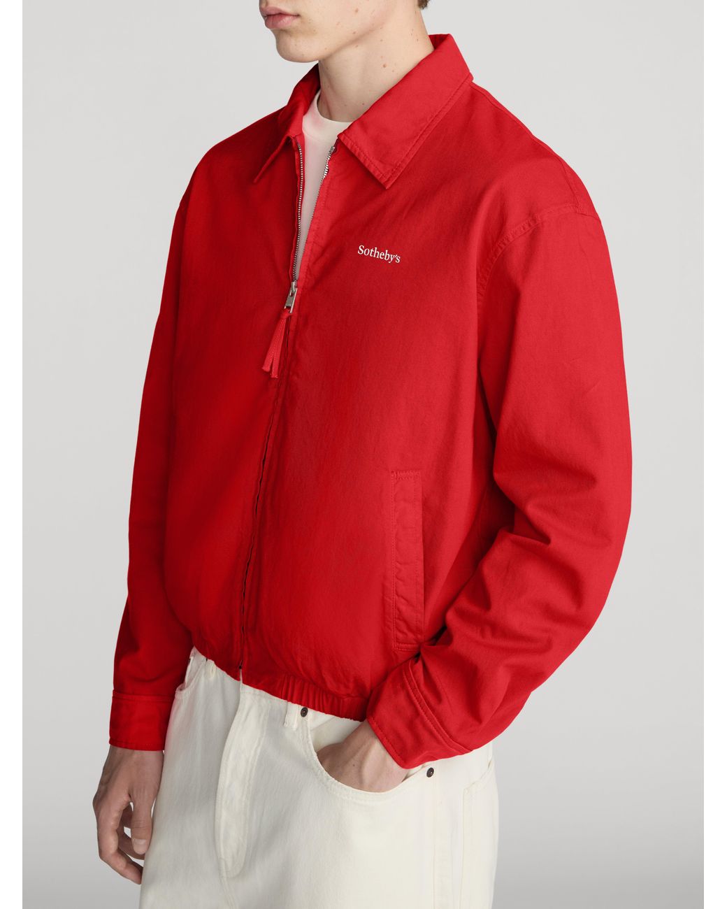 FRAME Red Sotheby's Cotton Jacket for men