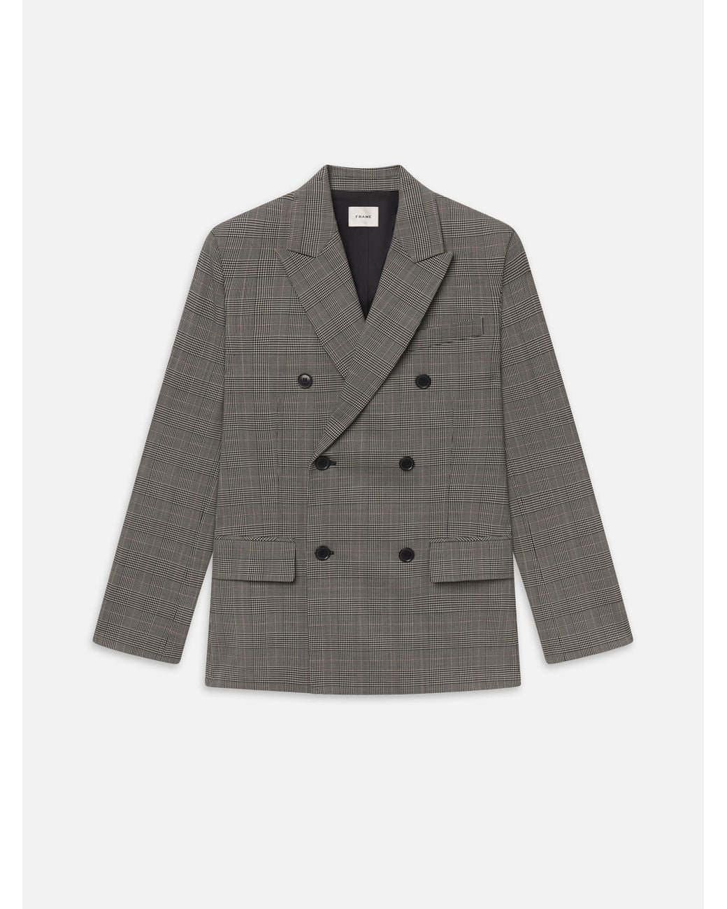 FRAME Gray The Boulevard Blazer